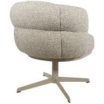 achterkant Nijwie MySons eetkamerstoel JLo - beige draaipoot 360 - Cuzco - Fog 3 - Star Collection