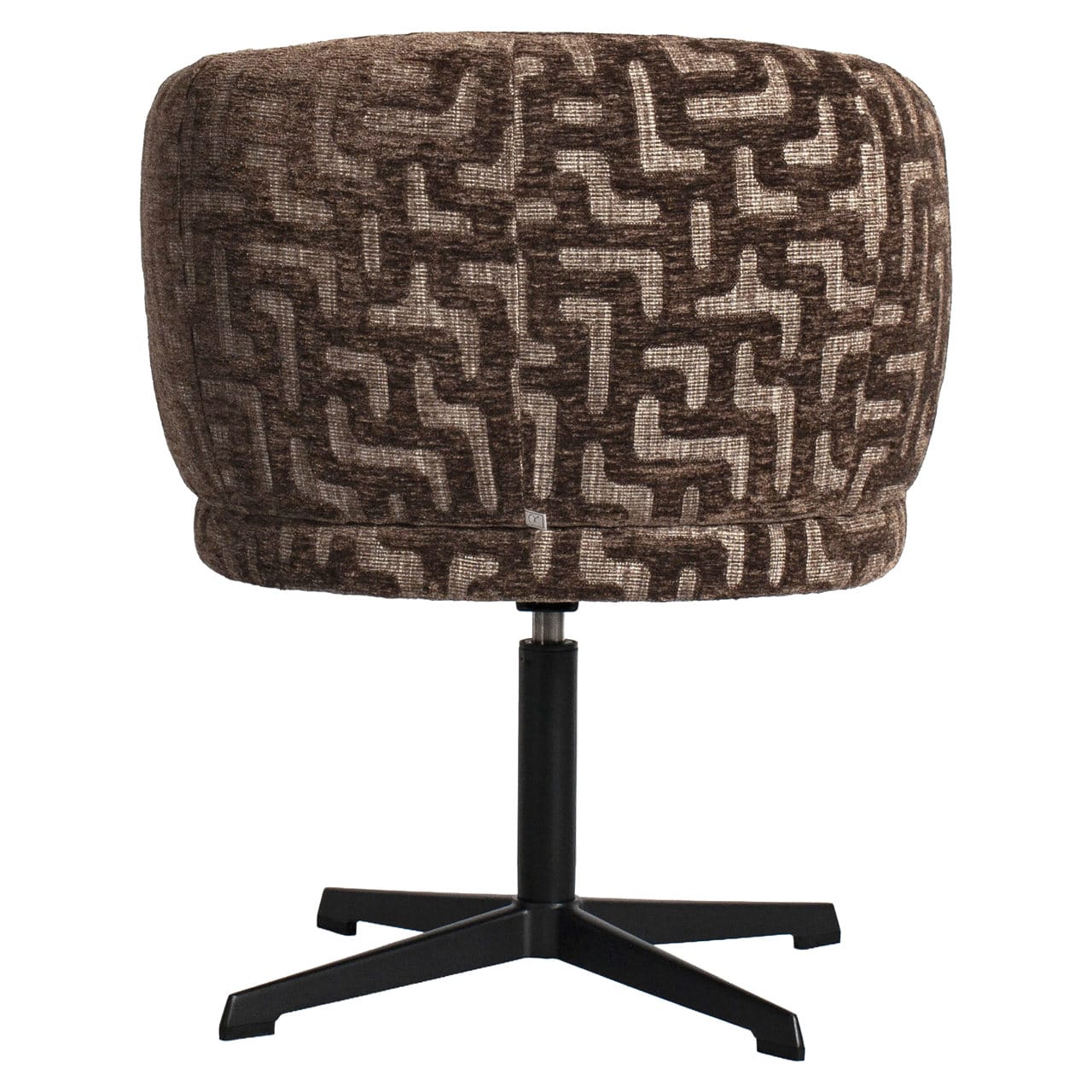 Richmond interiors eetkamerstoel Dinan draaibaar brown labyrinth