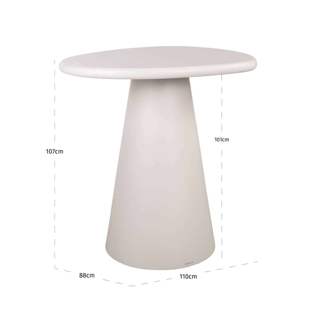 Richmond Interiors bartafel Bloomstone 110 cm