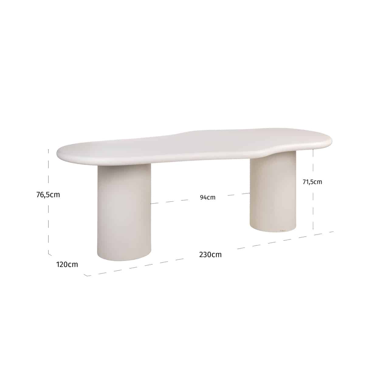 Richmond Interiors eettafel Bloomstone 230 cm