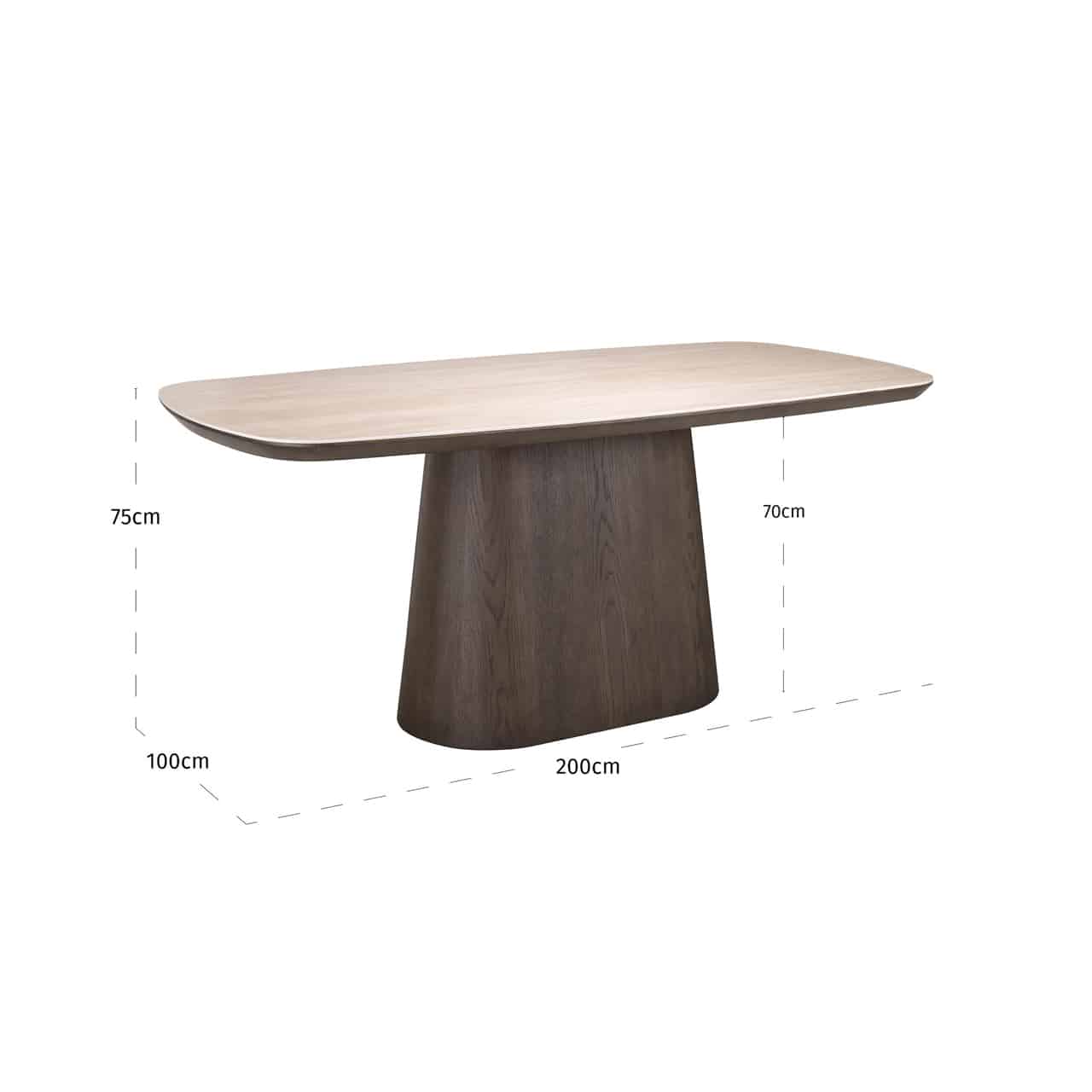 Richmond Interiors eettafel Ritz 200 cm travertin