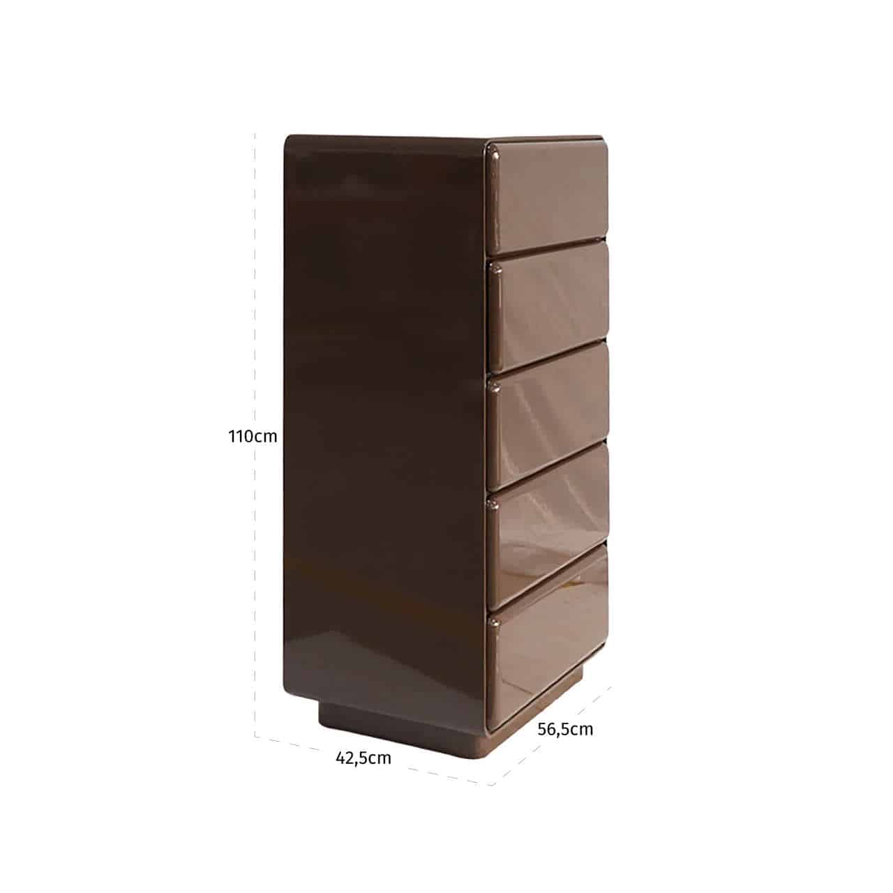 Richmond Interiors ladekast Lizzie 56,5x42,5x110 cm hout