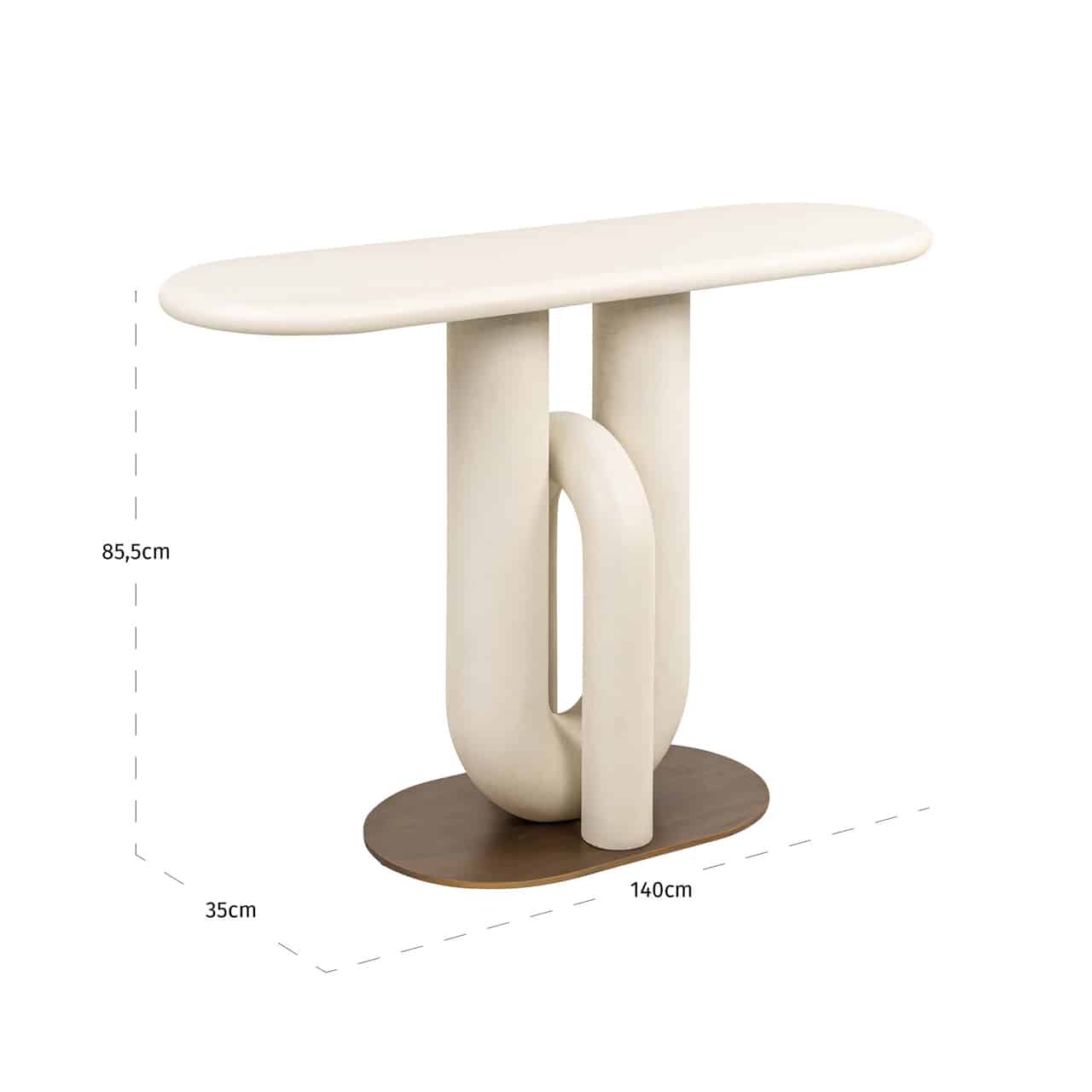 Richmond Interiors wandtafel Winslow 130x42x85,5 cm