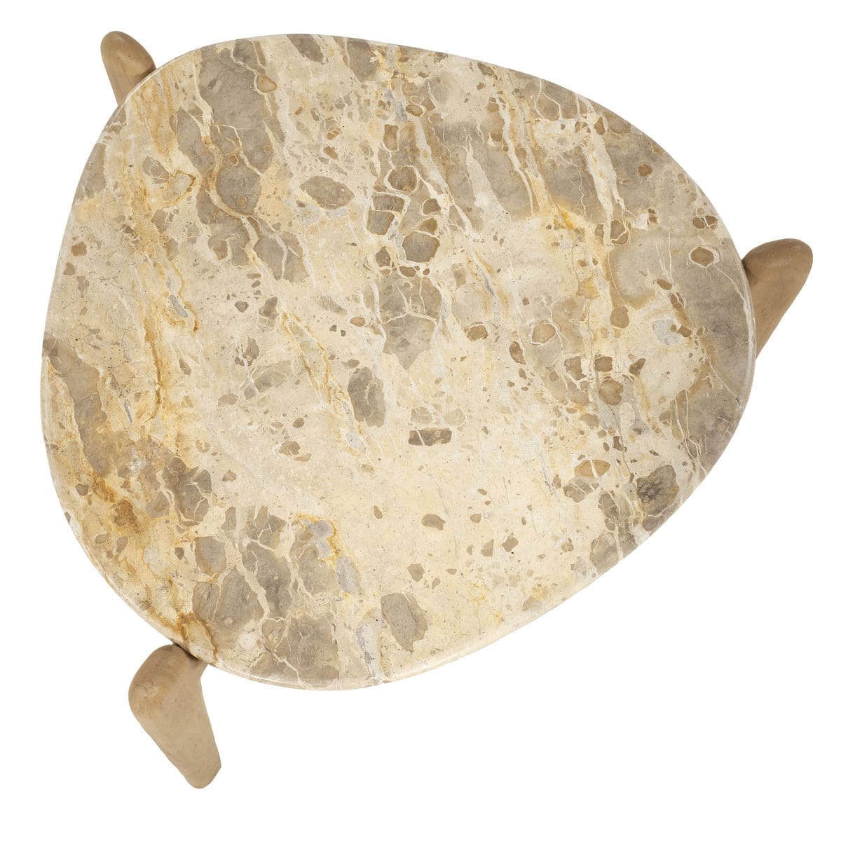 By-Boo salontafel Marnish beige 85x85x40 cm marmer
