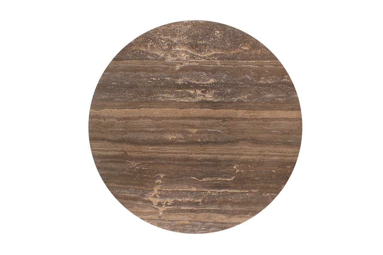 Richmond Interiors eettafel Russo 140 cm rond travertin