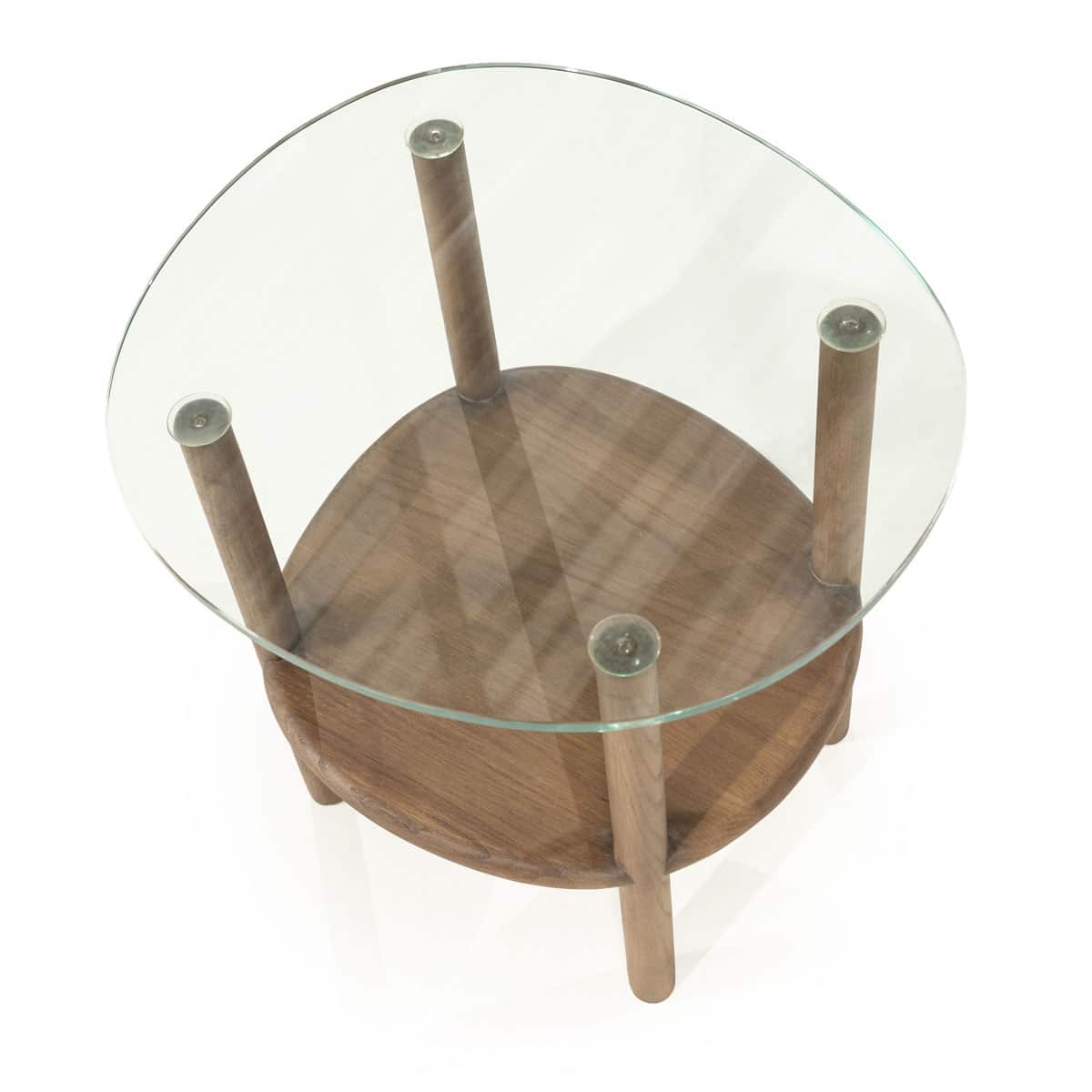 Eleonora bijzettafel Cleo 50x45x50 cm lichtbruin eiken
