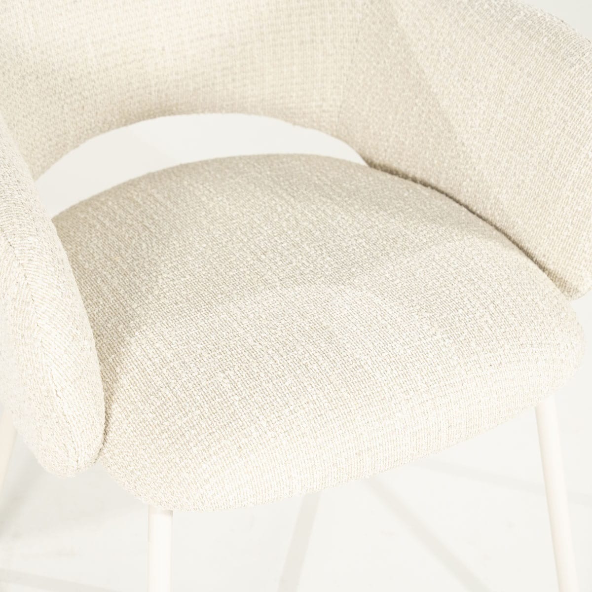 By-Boo eetkamerstoel Story met arm beige (set van 2)