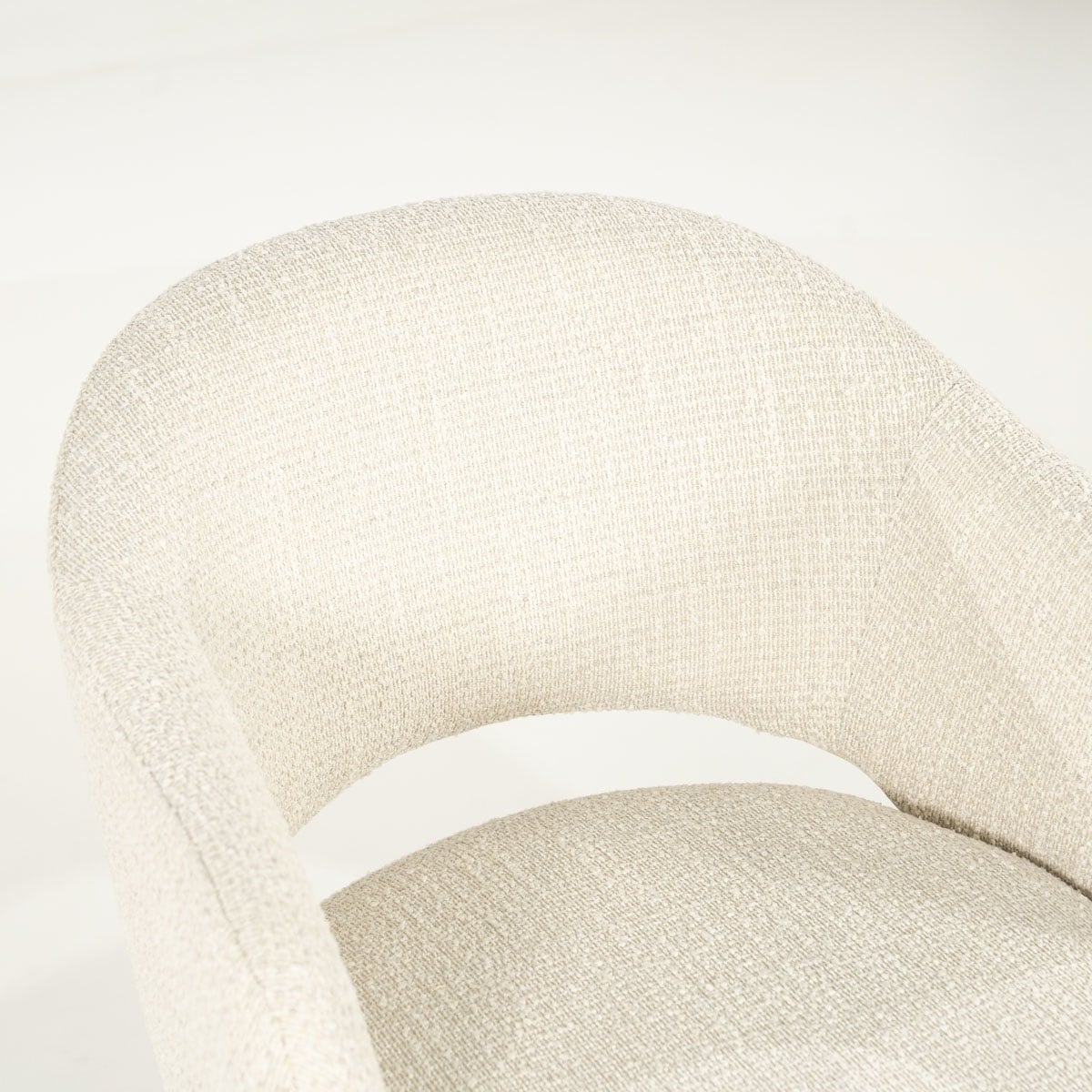 By-Boo eetkamerstoel Story met arm beige (set van 2)