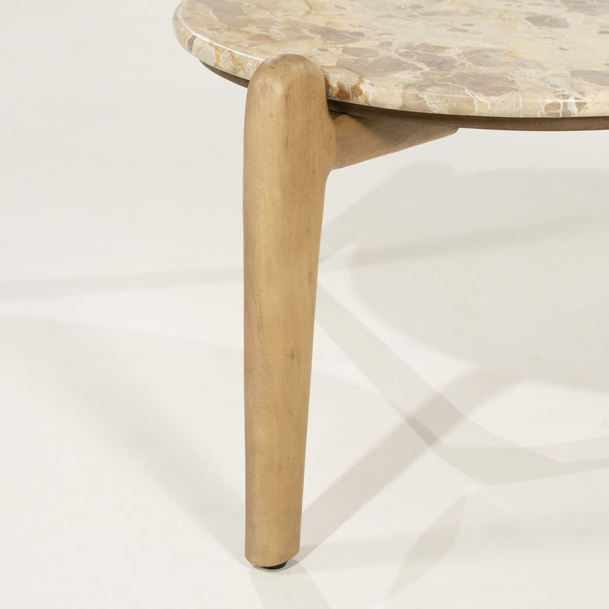 By-Boo salontafel Marnish beige 85x85x40 cm marmer