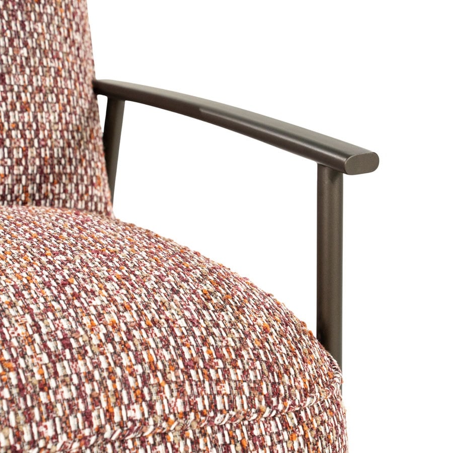 Eleonora fauteuil Norel met arm rood
