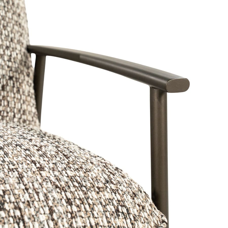 Eleonora fauteuil Norel met arm taupe