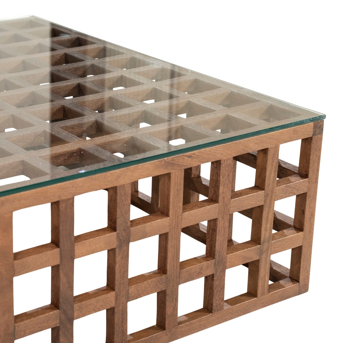 Eleonora salontafel Heras 90x90x32 cm glas