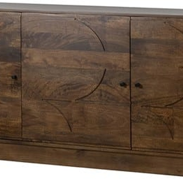 detailfoto Nijwie MySons Dressoir 180 met 3 deuren, Mango Brown Walnut – Kaapstad Collection