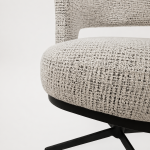 detailfoto Nijwie MySons eetkamerstoel Bruce - draaipoot 360 - Coco - Salt 'n Pepper 80 - Star Collection