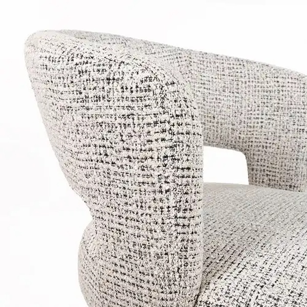detailfoto Nijwie MySons eetkamerstoel Sting - 4 poten - Coco - Salt 'n Pepper 80 - Star Collection