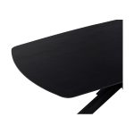 detailfoto Nijwie MySons eettafel deens ovaal 160x90x78 cm Acacia Black – Akagi Table Collection