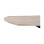 detailfoto Nijwie MySons eettafel deens ovaal 160x90x78 cm mango Ashblond – Akagi Table Collection