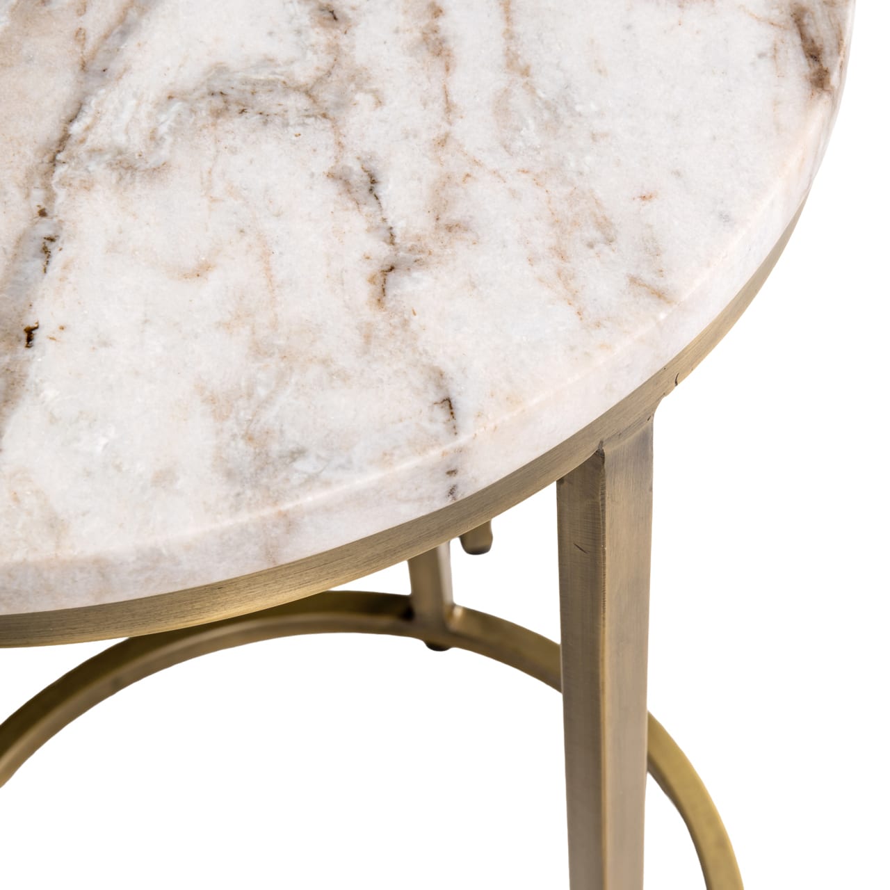 Richmond Interiors bijzettafel Bottega set van 2 marmer