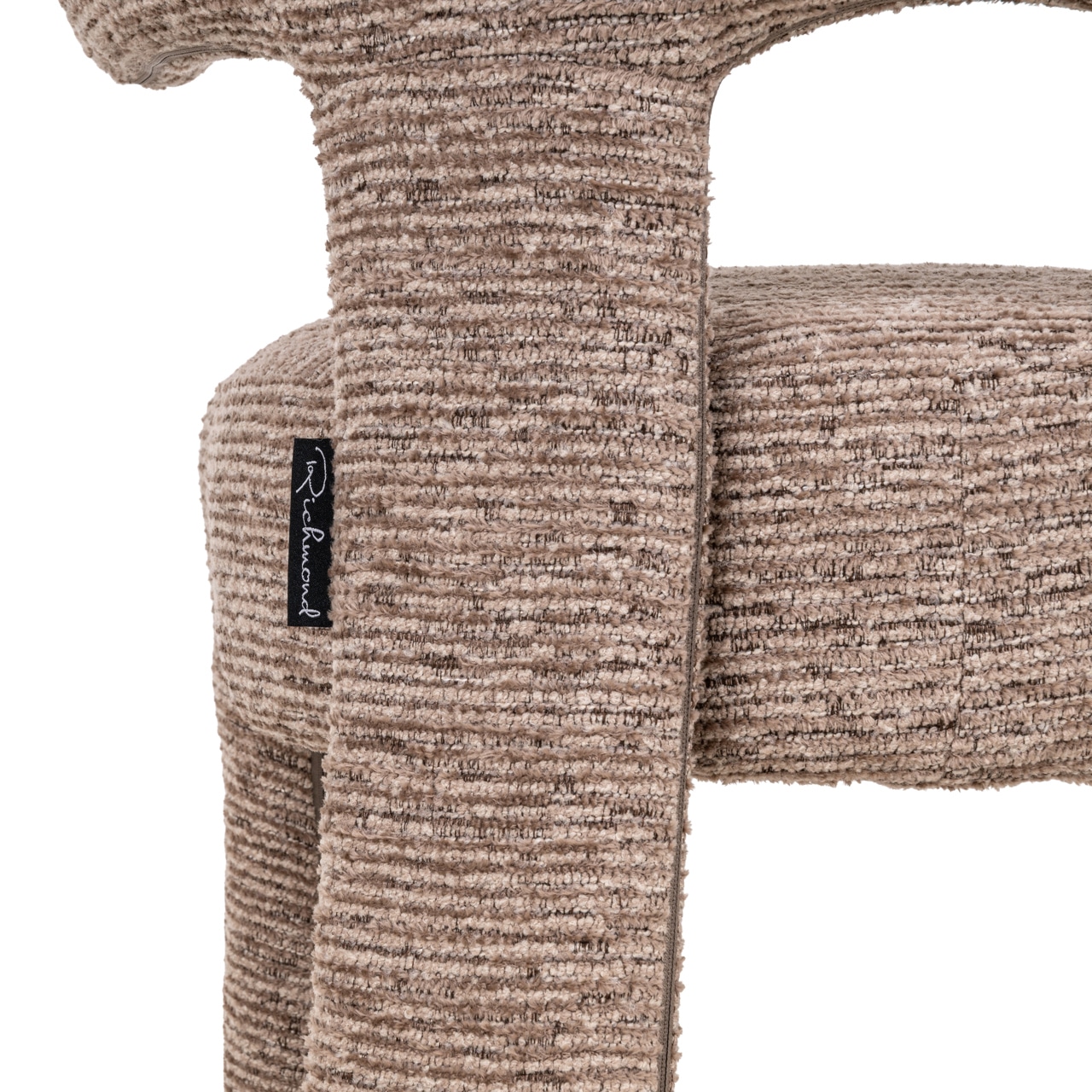 Richmond Interiors eetkamerstoel Nerio met arm mocca