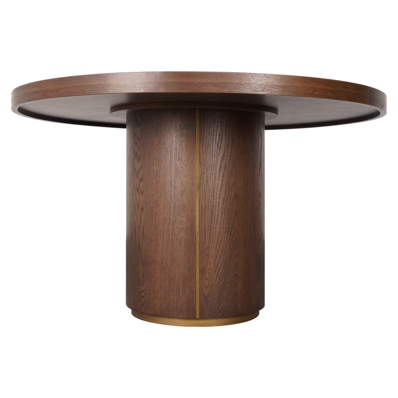 Richmond Interiors eettafel Willox 130 cm rond linnen/glas