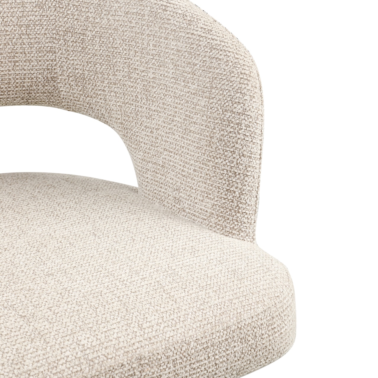 Richmond interiors eetkamerstoel Blanca draaibaar met arm natural