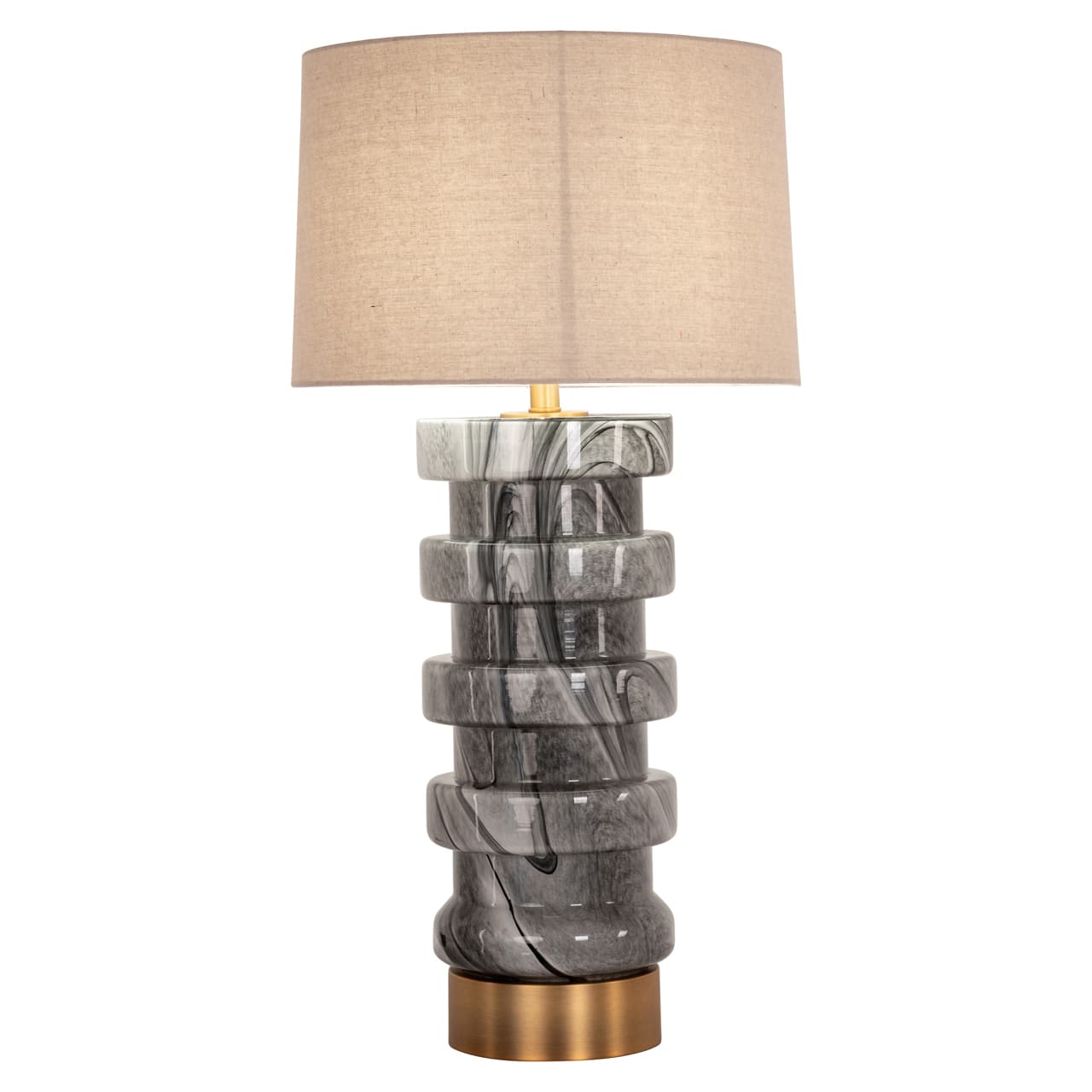 Richmond Interiors tafellamp 43x43x83 cm Jaylee glas