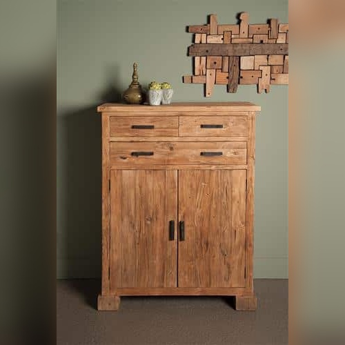 SHOWMODEL Tower Living meidenkast Lorenzo oud teak 100x45x130 cm