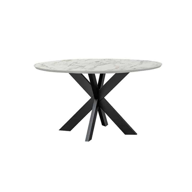 SHOWMODEL van der Drift Eettafel Joost rond verjongde rand HPL 120 cm
