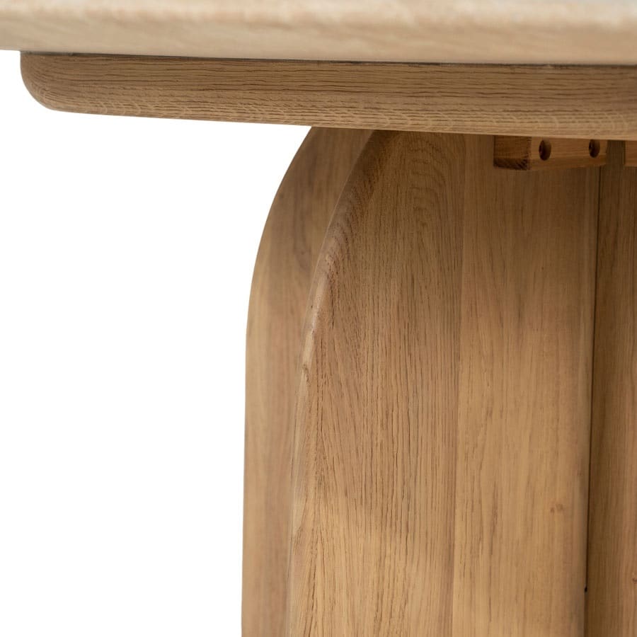 Eleonora eettafel Lova 130x130x75 cm travertin