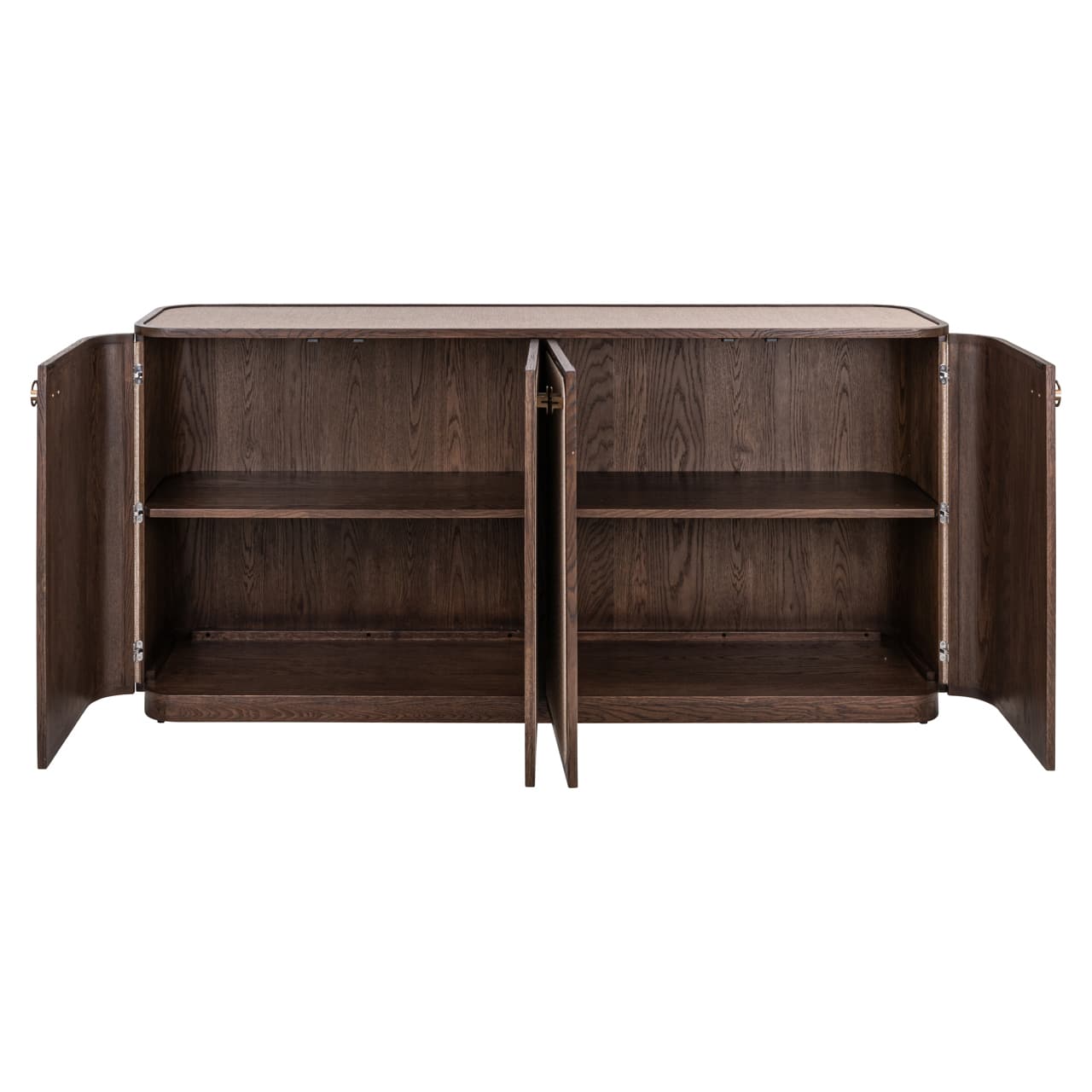 Richmond Interiors dressoir Willox 180x45x86 cm linnen/glas