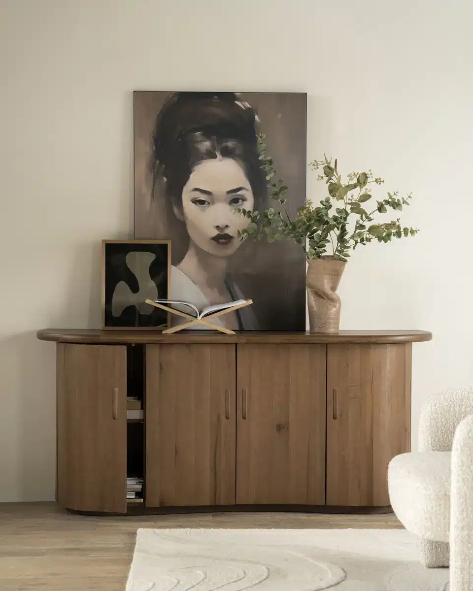 Eleonora dressoir Josh 180x50x80 cm eiken bruin