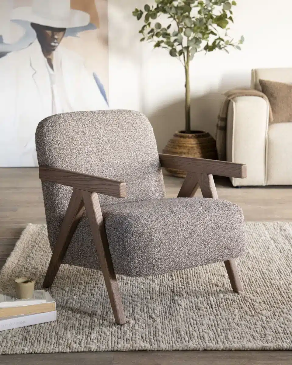 Eleonora fauteuil Francis met arm taupe