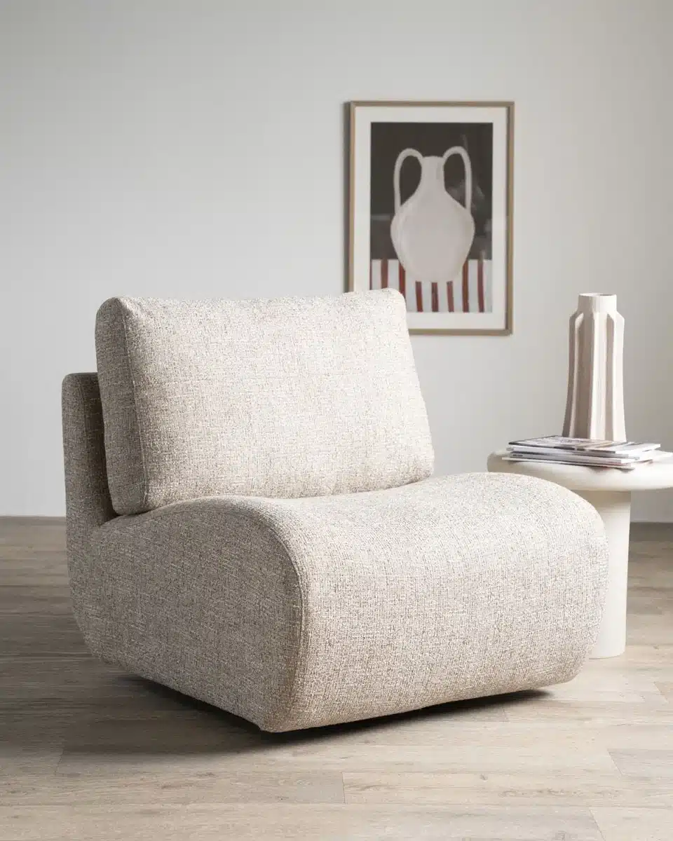 Eleonora fauteuil Lucia taupe