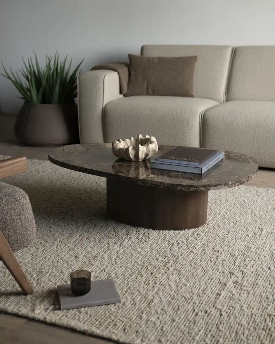 Eleonora salontafel Bradley 120x75x32 cm marmer