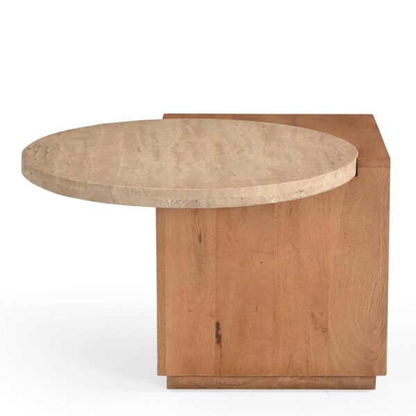 Starfurn Bijzettafel Numa Naturel Travertin 60 cm