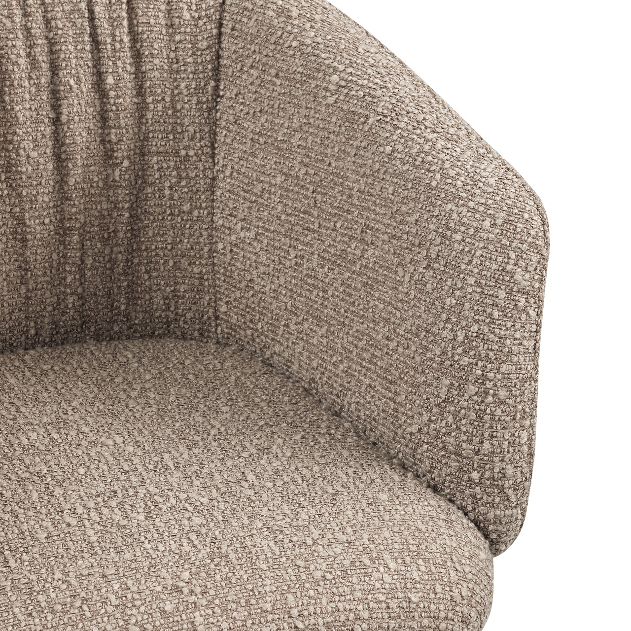 Richmond interiors eetkamerstoel Madeline draaibaar met arm mocca