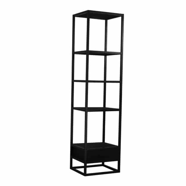 SHOWMODEL boekenkast Bob 1 lade 50x45x200 cm mangohout