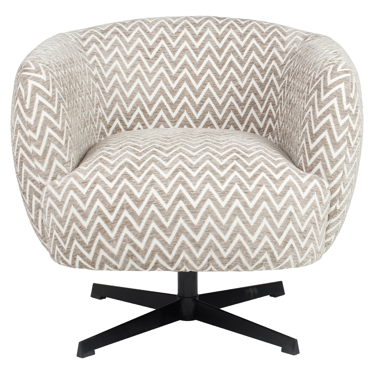 Richmond Interiors draaifauteuil Estelle sand chevron