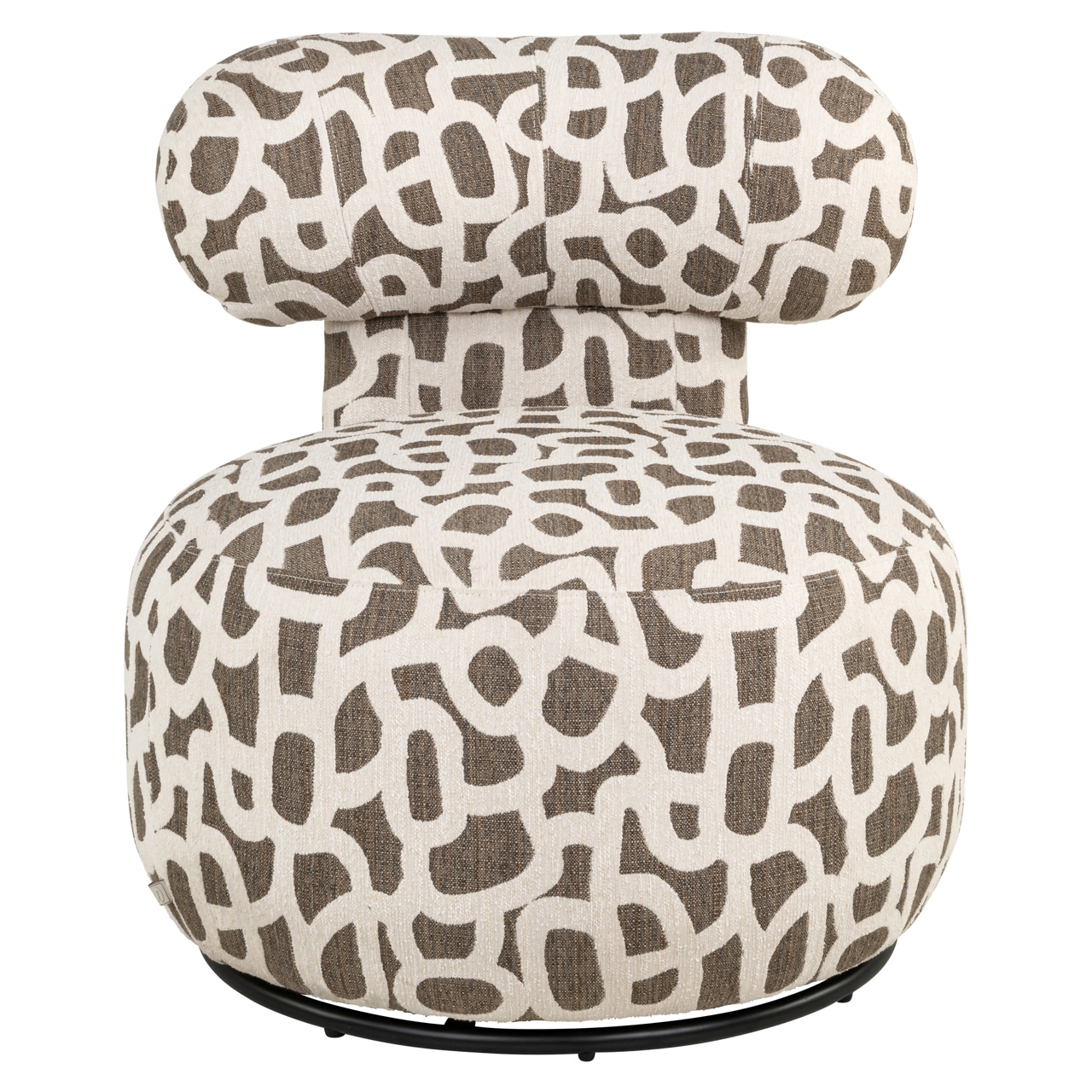 Richmond Interiors draaifauteuil Kaya weave brown