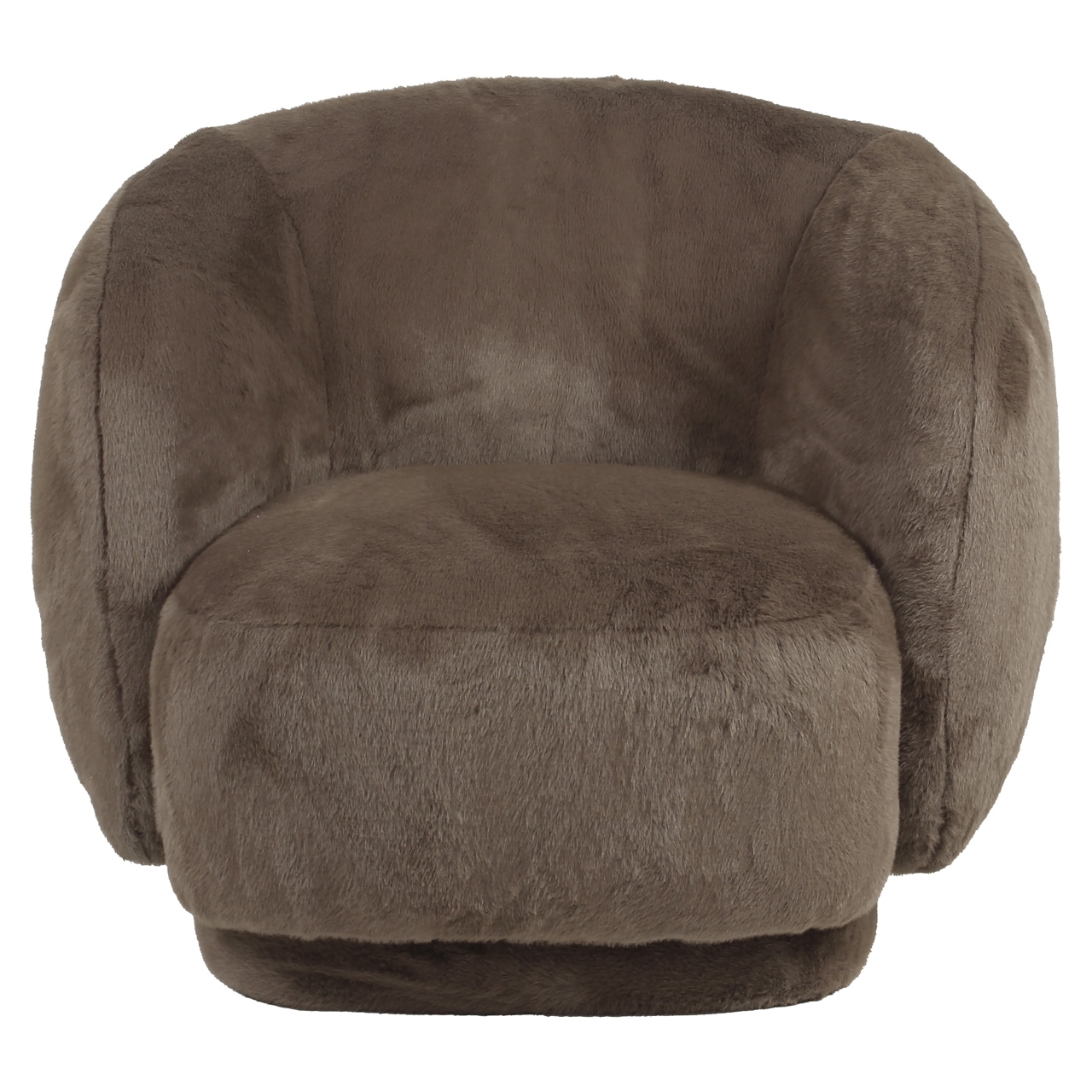 Richmond Interiors draaifauteuil Negreslo met arm bruin fluffy