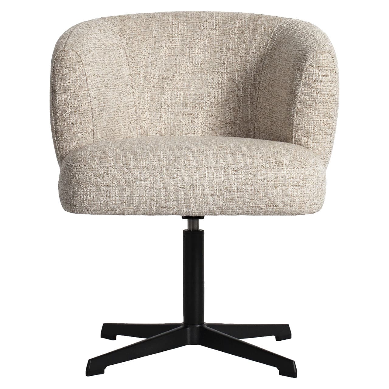 Richmond interiors eetkamerstoel Dinan draaibaar cream tweed