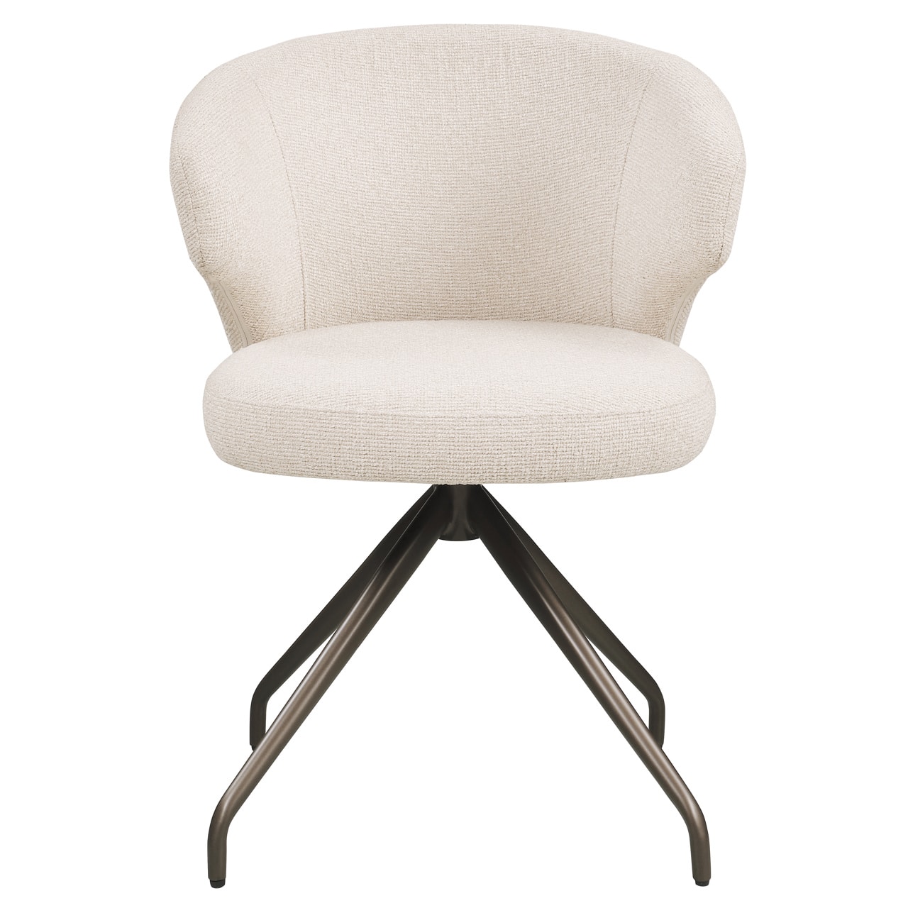 Richmond interiors eetkamerstoel Milly draaibaar met arm biscotti