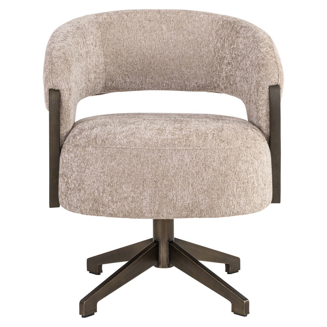 Richmond interiors eetkamerstoel Pollux draaibaar met arm sand