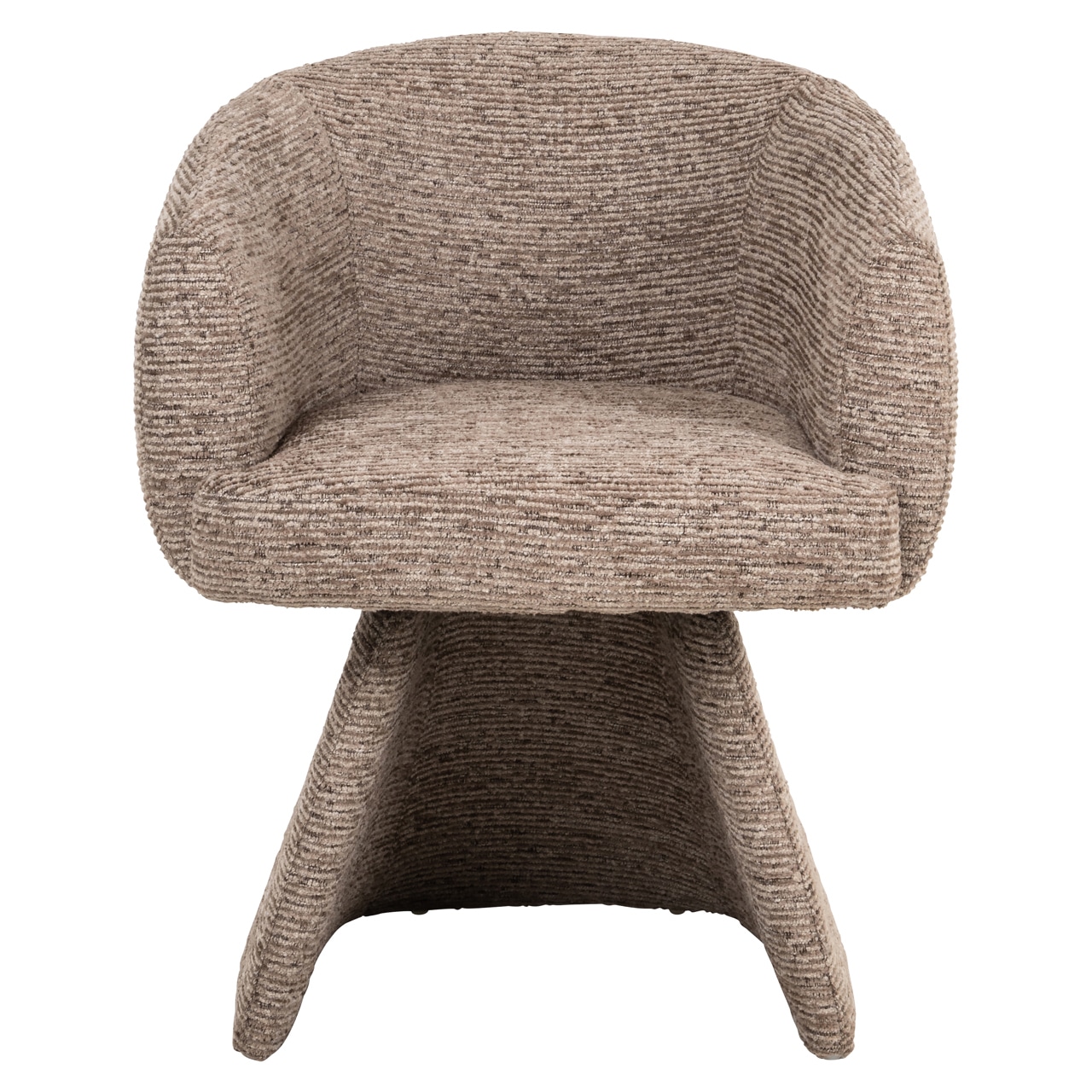 Richmond interiors eetkamerstoel Quiriro draaibaar met arm mocca