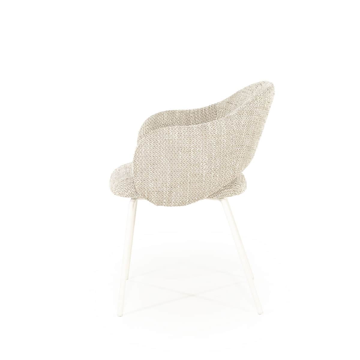 By-Boo eetkamerstoel Story met arm taupe (set van 2)