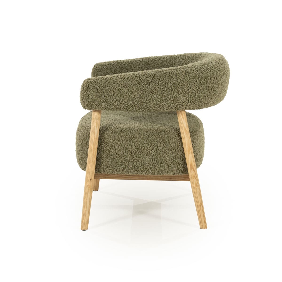 By-Boo fauteuil Mysa met arm groen