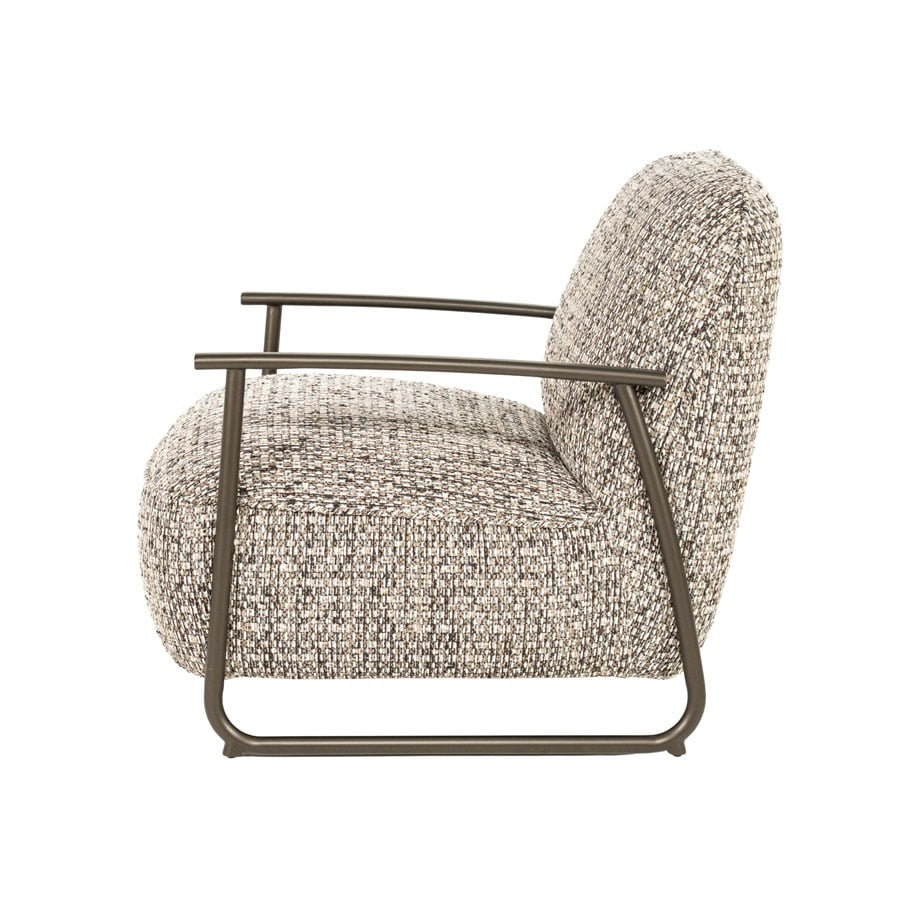 Eleonora fauteuil Norel met arm taupe