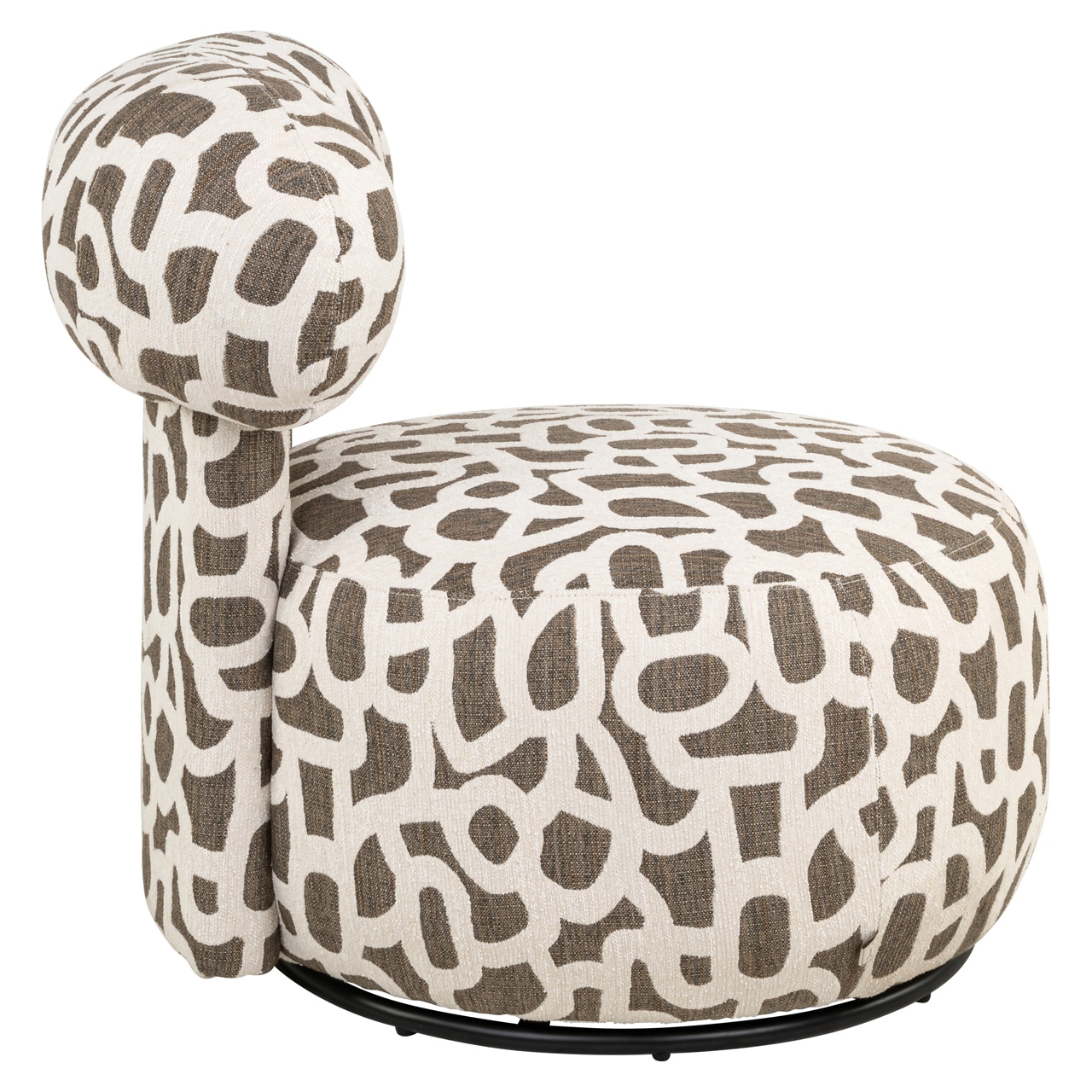 Richmond Interiors draaifauteuil Kaya weave brown