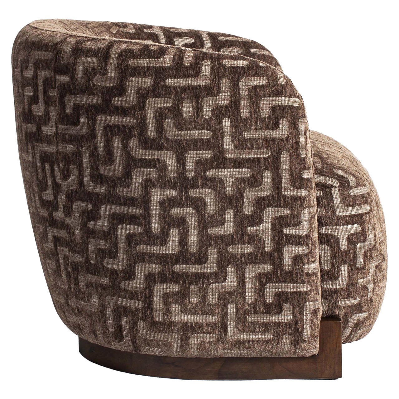 Richmond Interiors fauteuil Hannah met arm brown labyrinth