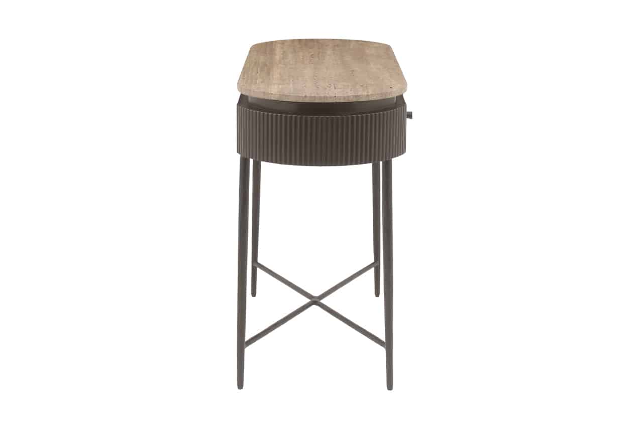 Richmond Interiors wandtafel Russo 100x40x76 cm travertin